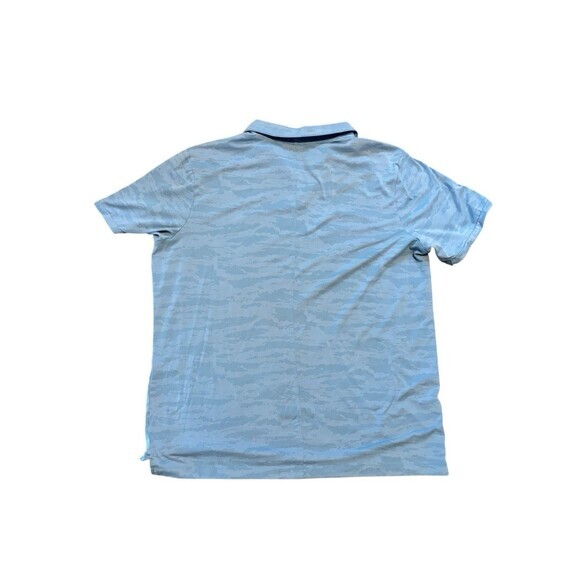 Nike Dri-Fit Wave Blue Camo Jacquard‎ Golf Polo Mens Size XL - AA1852-406 - Picture 6 of 6